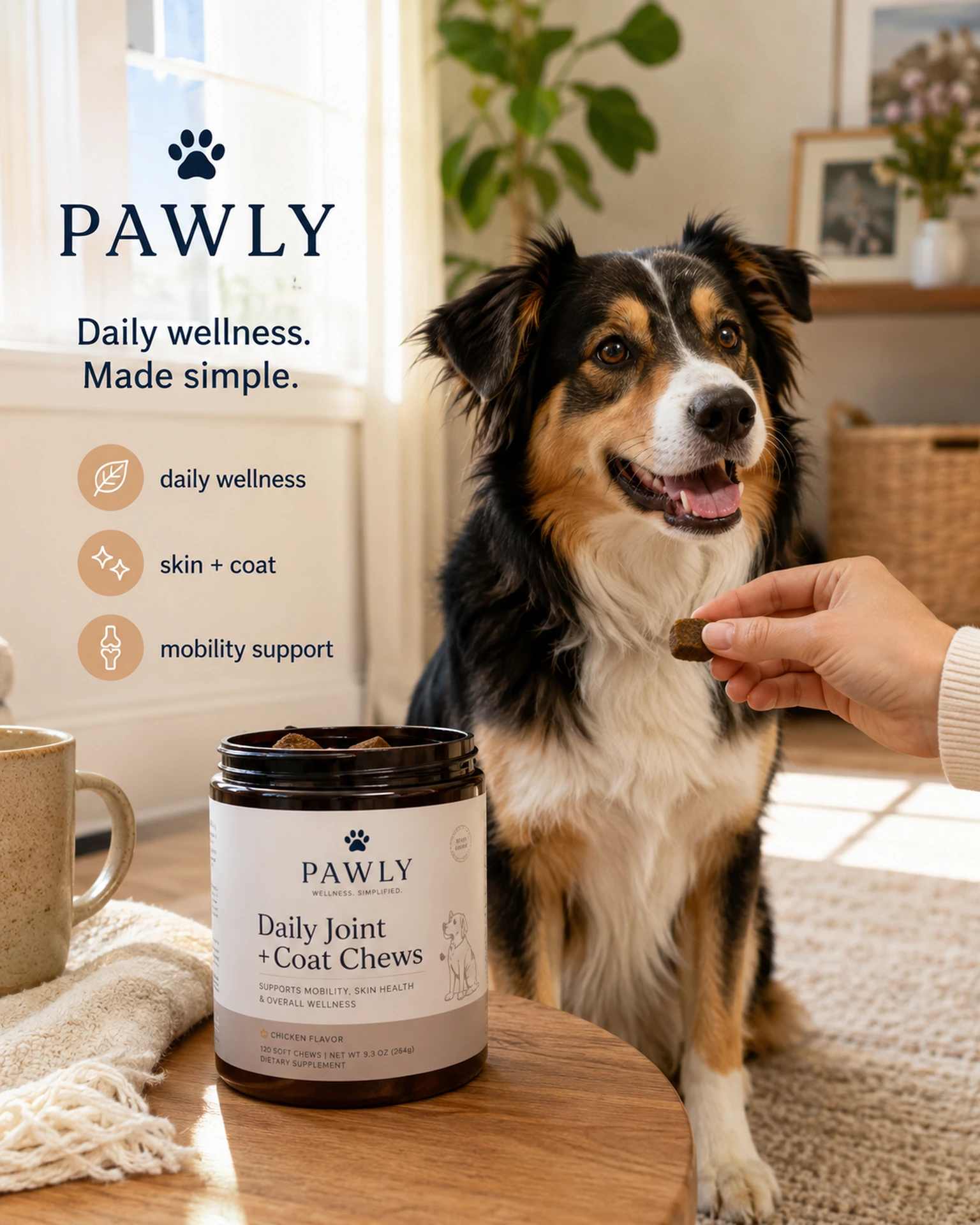 Pawly original daily wellness ad