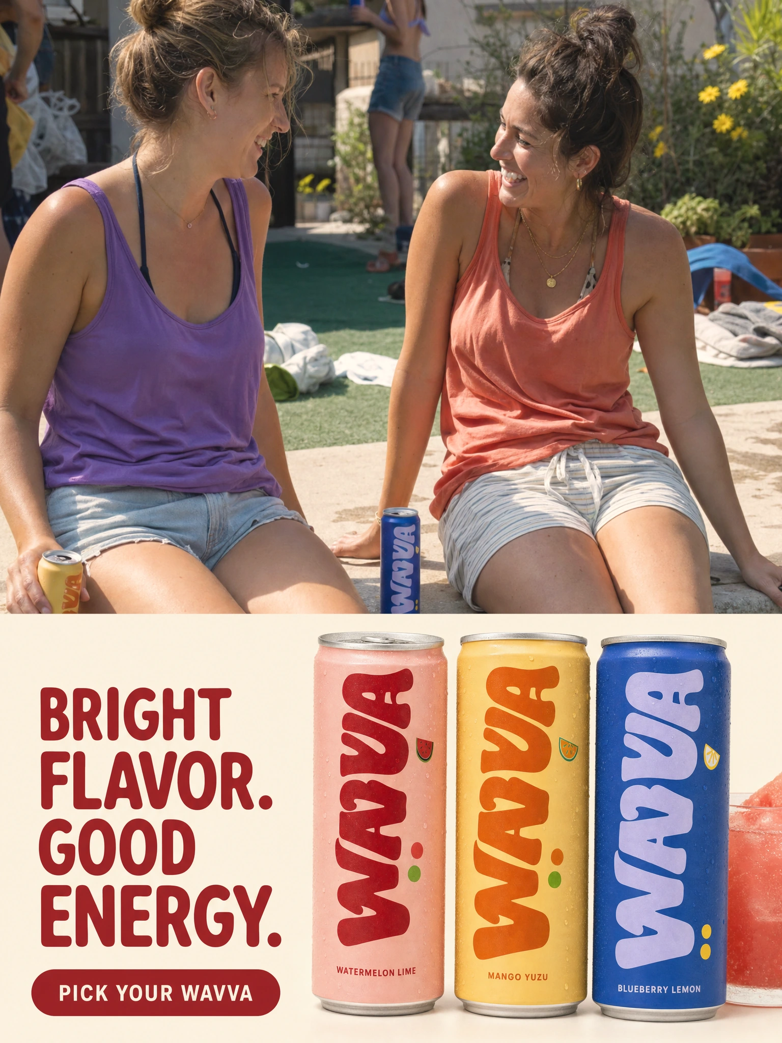 Wavva original bright flavor ad